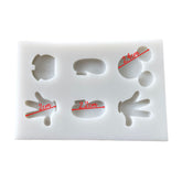 Molde Silicona Mickey Por Partes